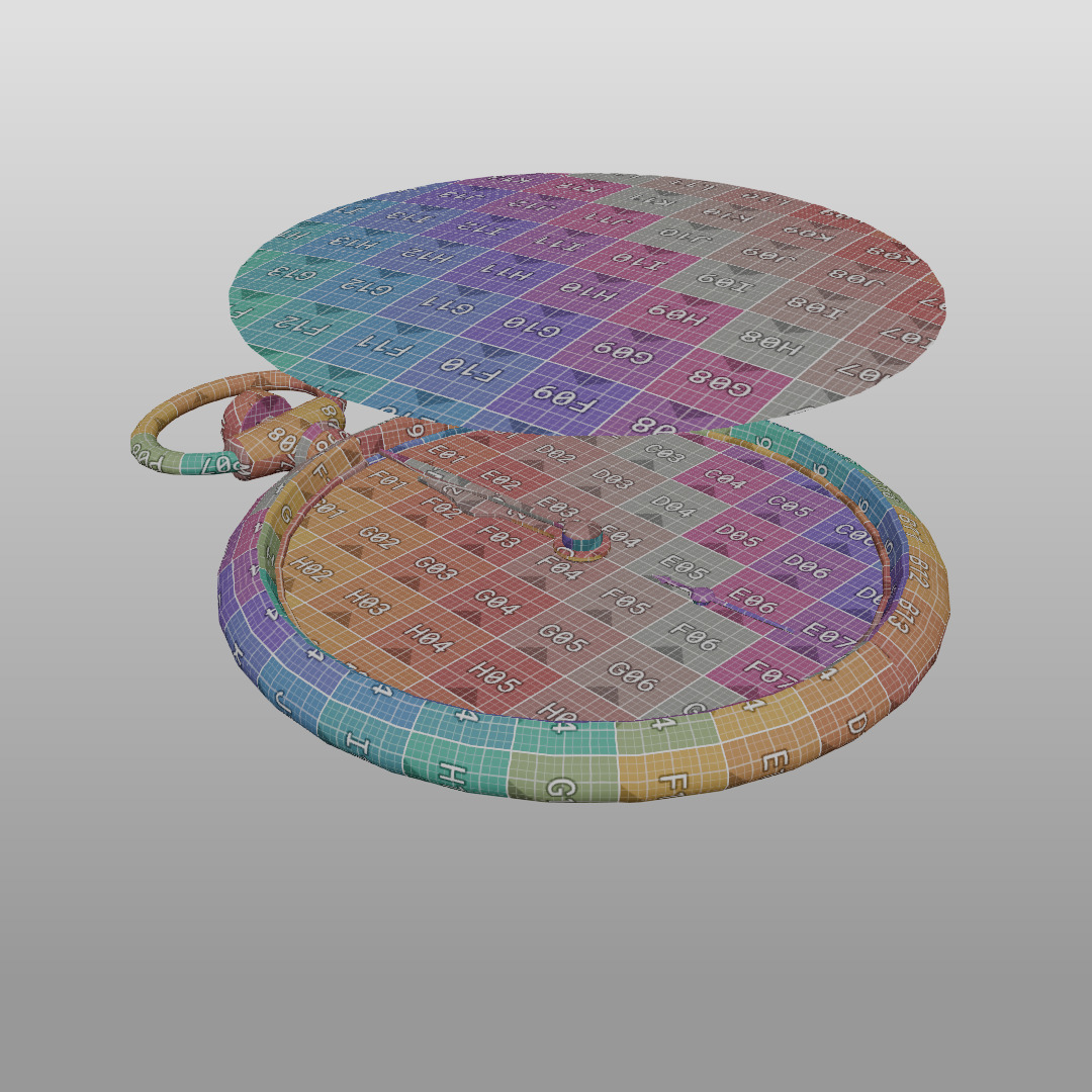 Various Vintage Items Low-poly 3D model_22