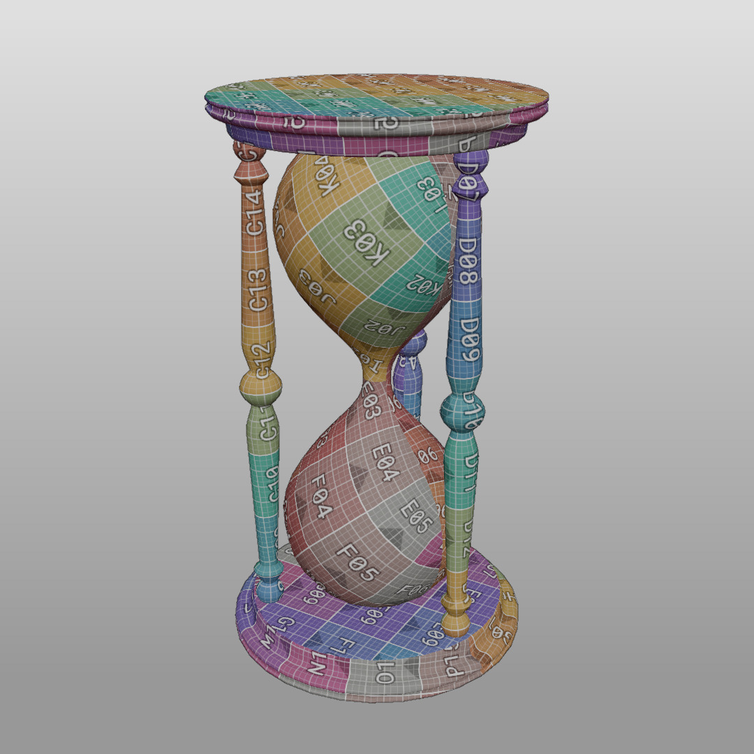 Various Vintage Items Low-poly 3D model_16