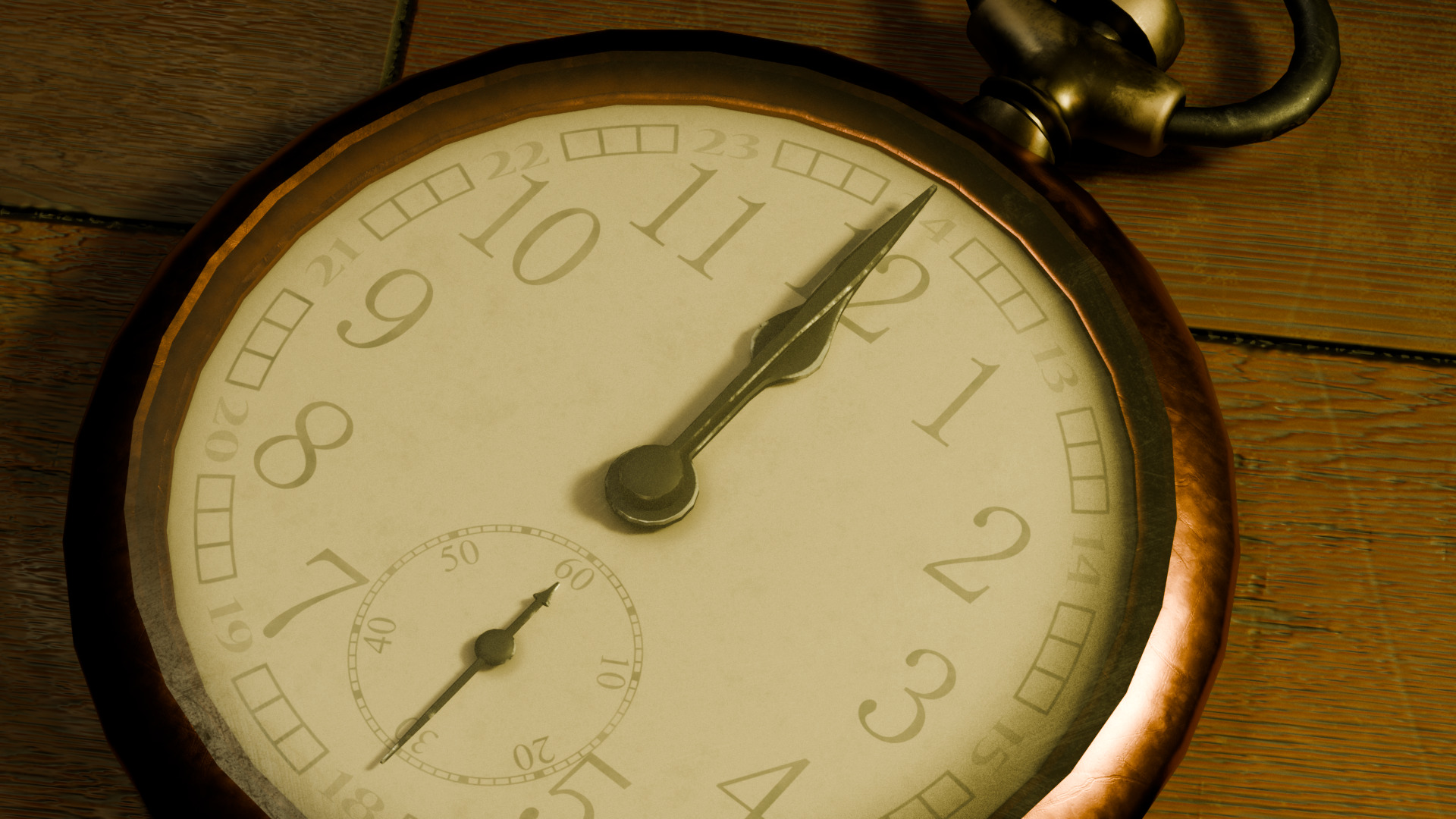 Various Vintage Items Low-poly 3D model_5