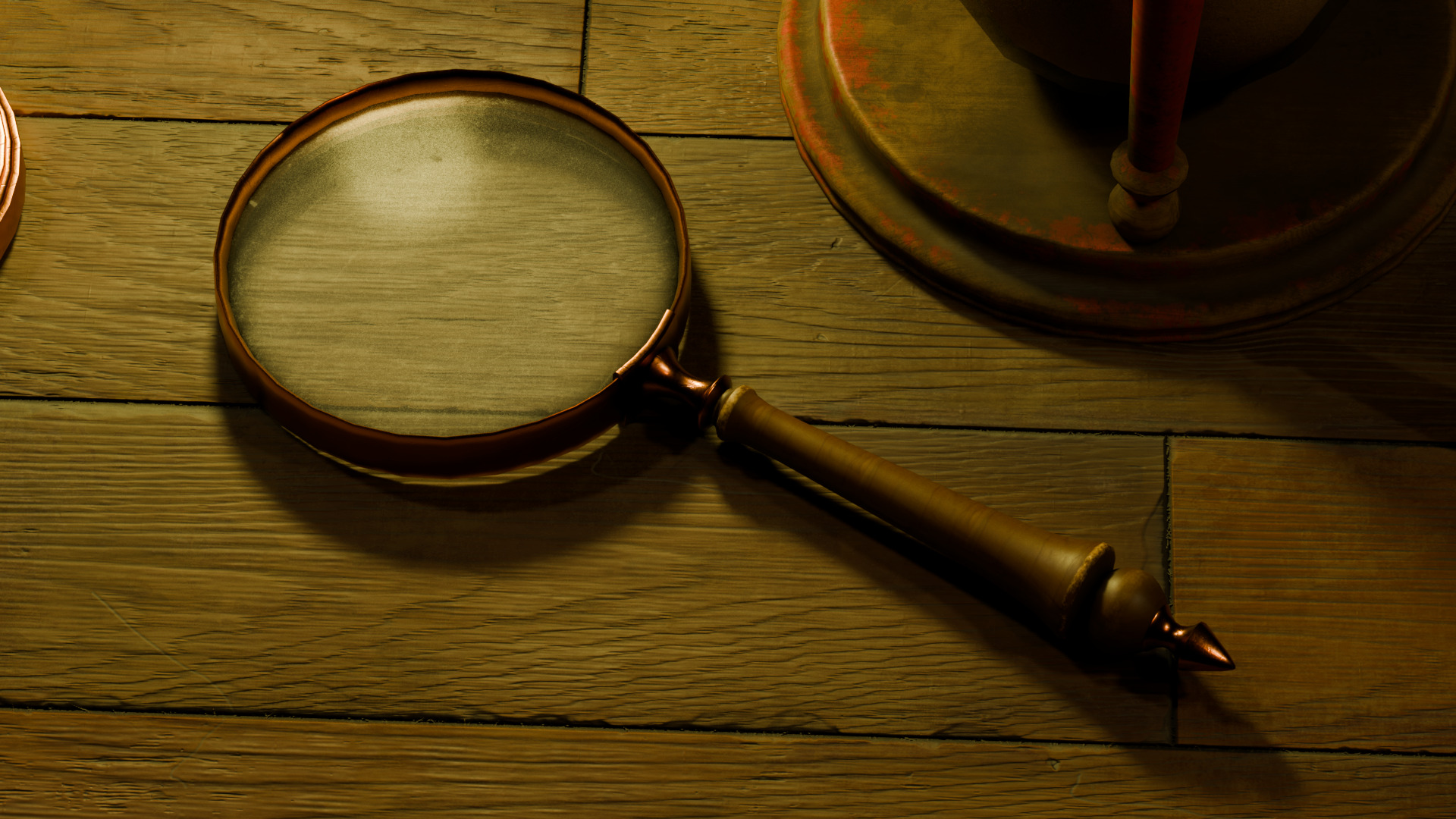 Various Vintage Items Low-poly 3D model_6