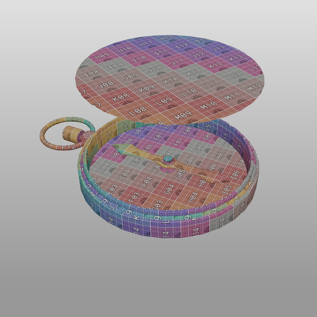 Various Vintage Items Low-poly 3D model_25