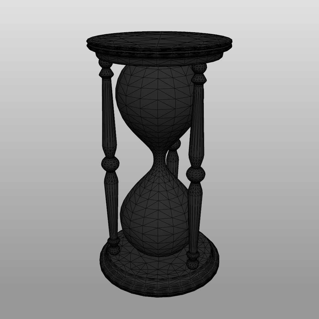 Various Vintage Items Low-poly 3D model_15