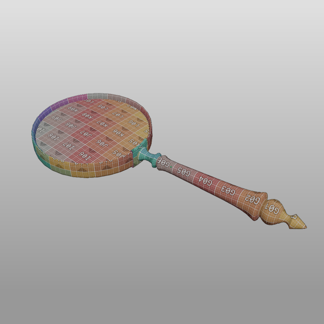 Various Vintage Items Low-poly 3D model_19