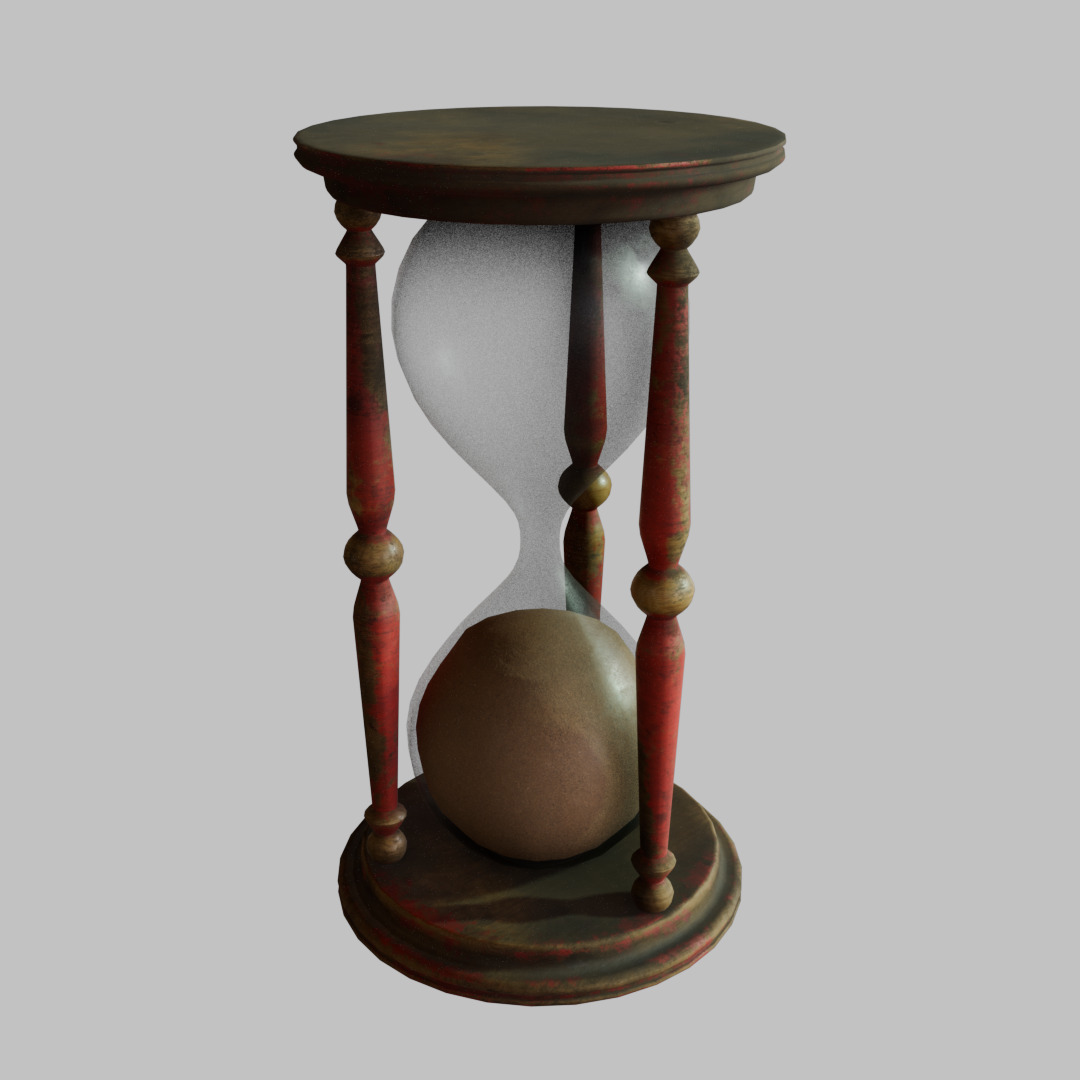 Various Vintage Items Low-poly 3D model_14