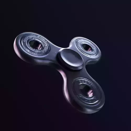 Fidget Spinner Low-poly 3D model