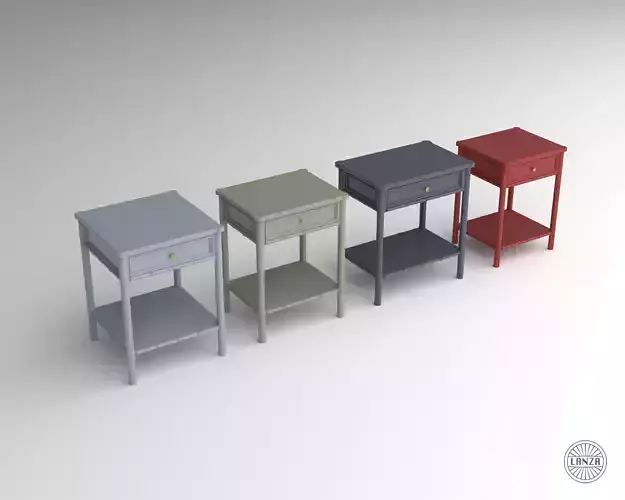 Faux Bamboo Nightstand Set