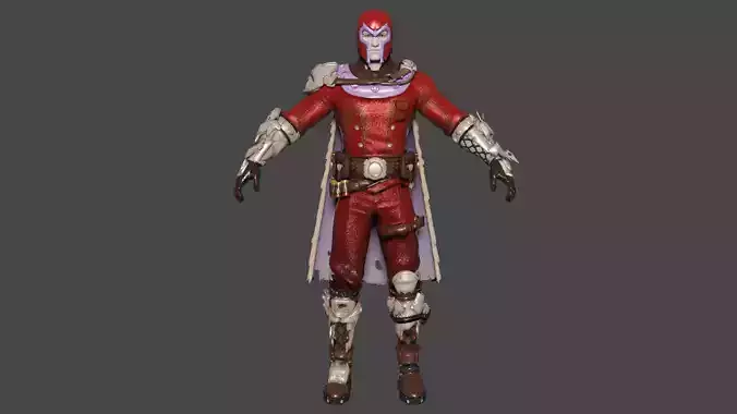 Magneto  Low-poly 3D model
