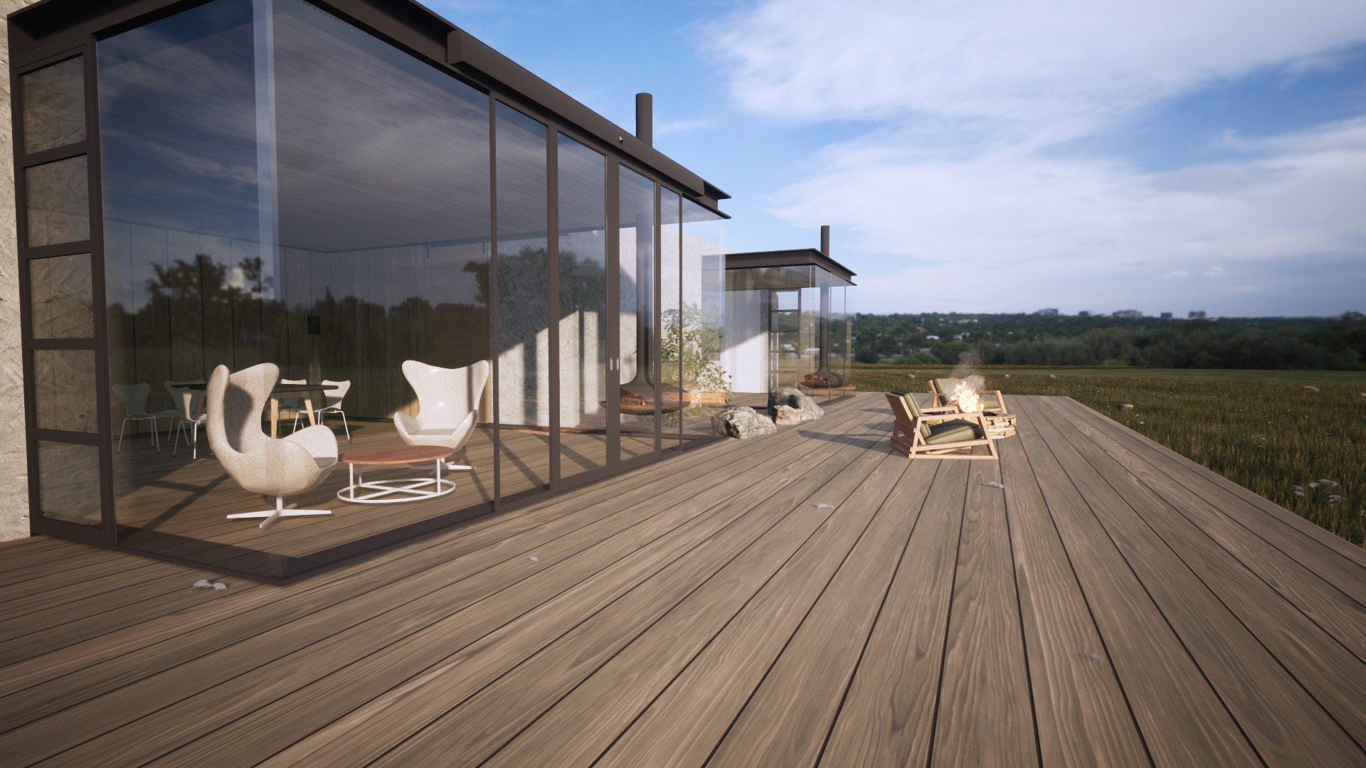 Modern House with Landscape  Twinmotion 3D Model 3D model_21