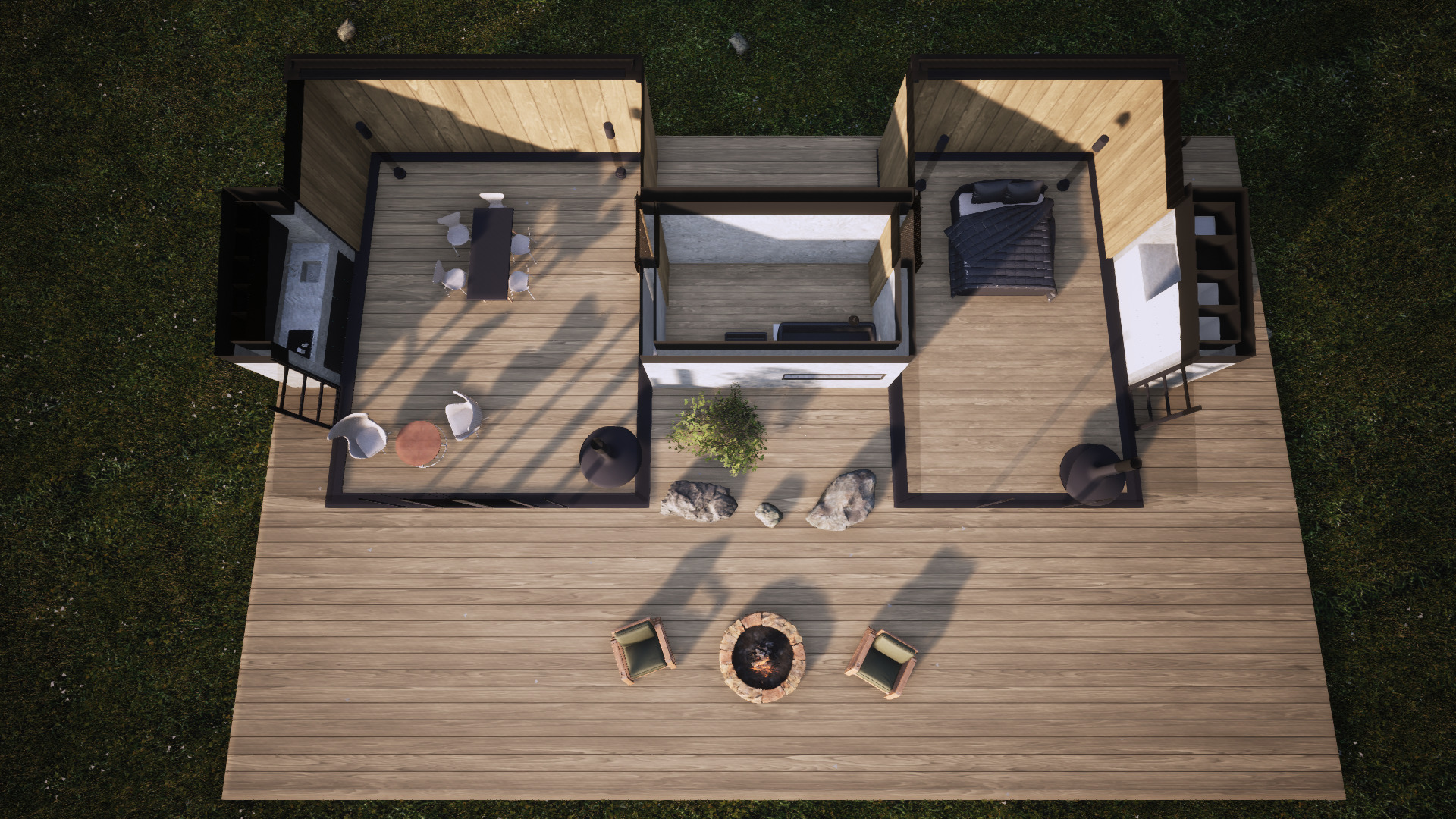 Modern House with Landscape  Twinmotion 3D Model 3D model_23