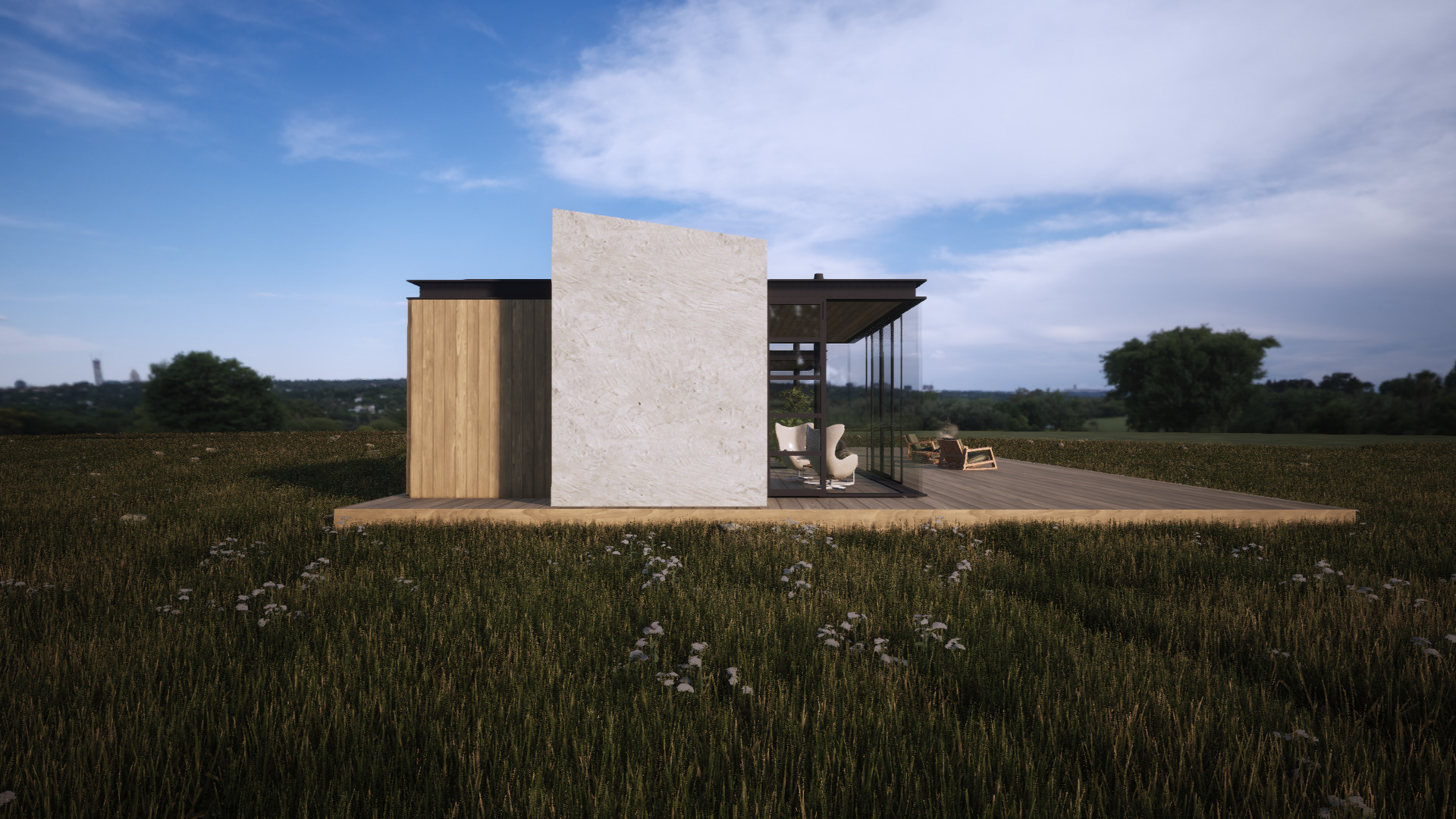Modern House with Landscape  Twinmotion 3D Model 3D model_15