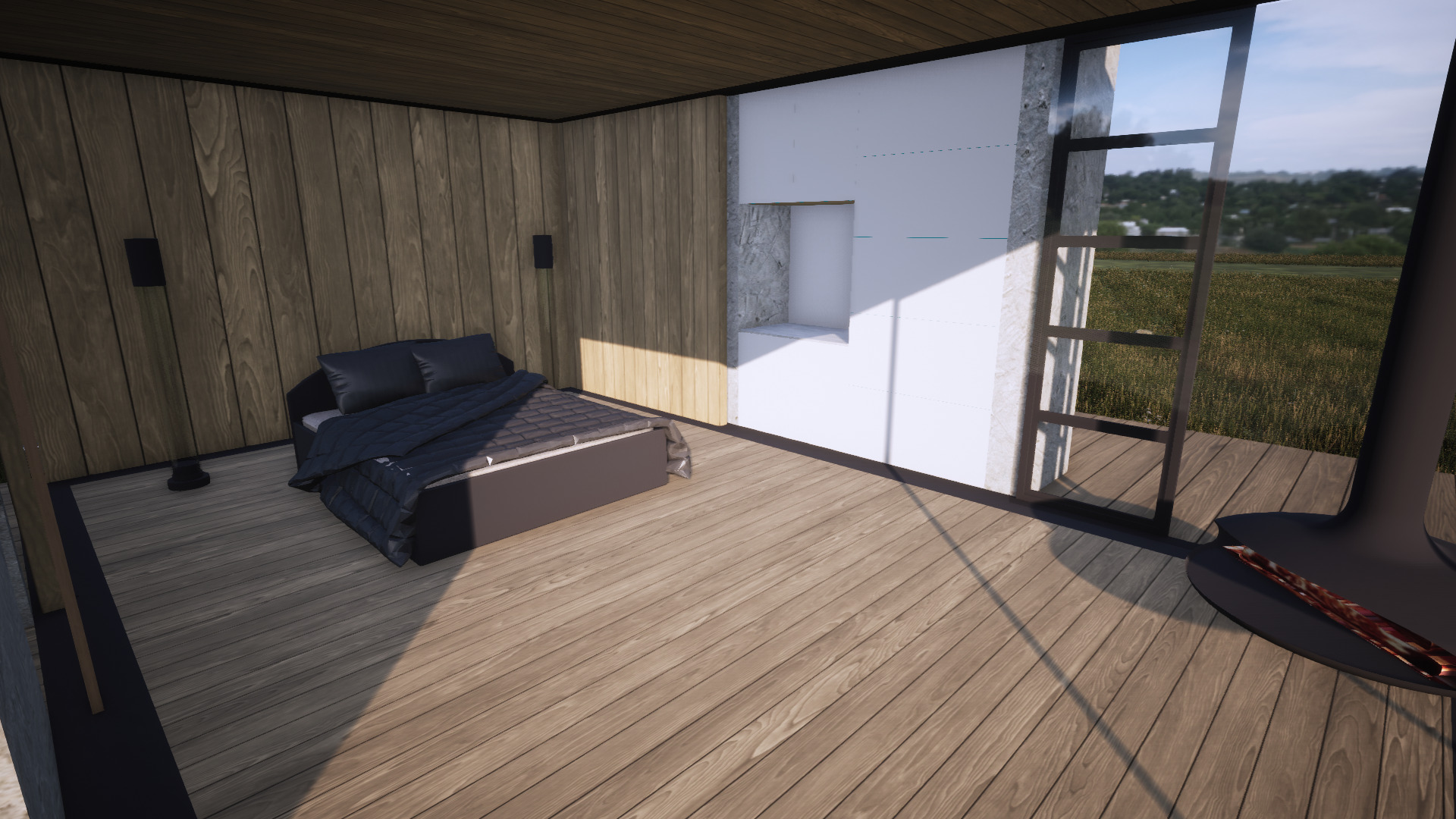 Modern House with Landscape  Twinmotion 3D Model 3D model_20