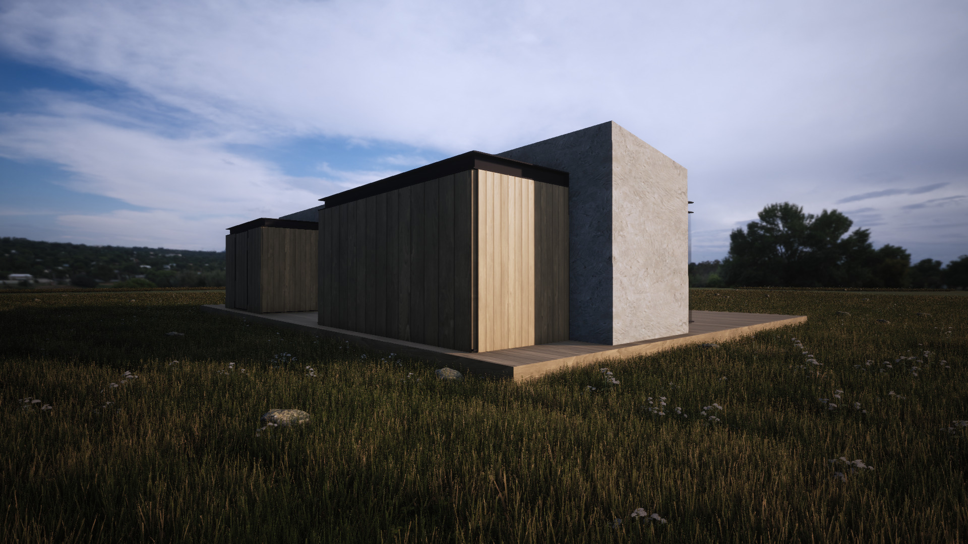 Modern House with Landscape  Twinmotion 3D Model 3D model_14