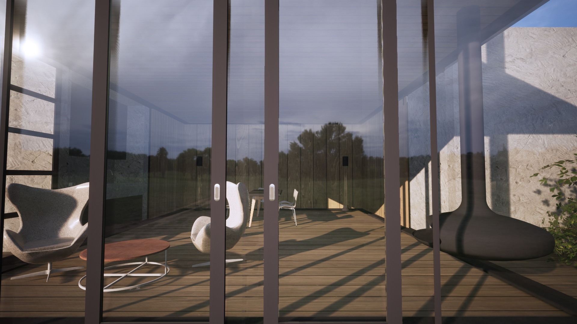 Modern House with Landscape  Twinmotion 3D Model 3D model_17