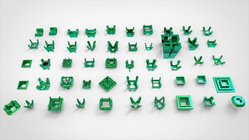 Various Princess Heads Findings Earrings nose rings styles 3D print model_10