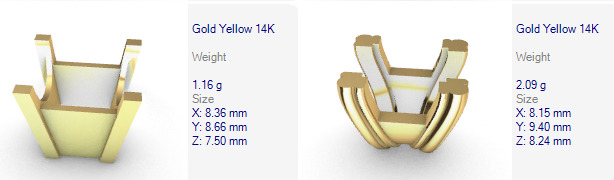 Various Princess Heads Findings Earrings nose rings styles 3D print model_9