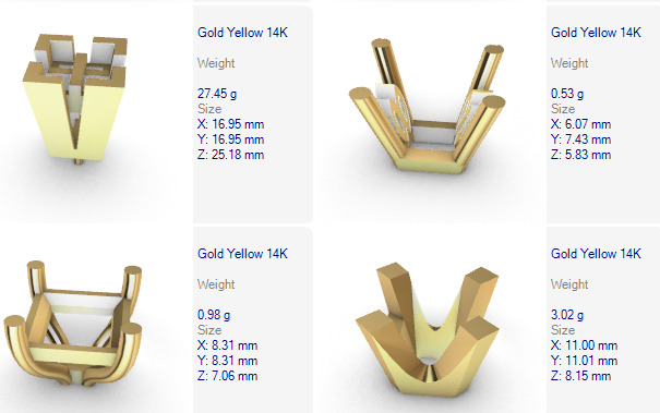 Various Princess Heads Findings Earrings nose rings styles 3D print model_27