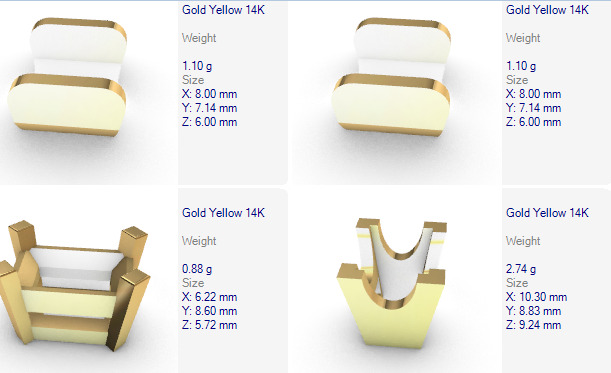 Various Princess Heads Findings Earrings nose rings styles 3D print model_29