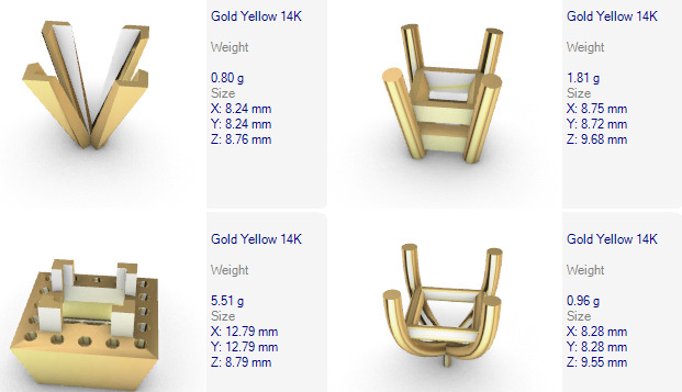 Various Princess Heads Findings Earrings nose rings styles 3D print model_7