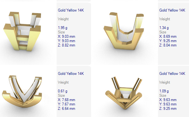 Various Princess Heads Findings Earrings nose rings styles 3D print model_3