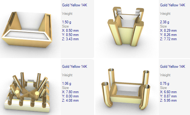 Various Princess Heads Findings Earrings nose rings styles 3D print model_22