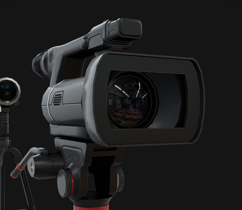 Camcorder Pack 01 Low-poly 3D model_5