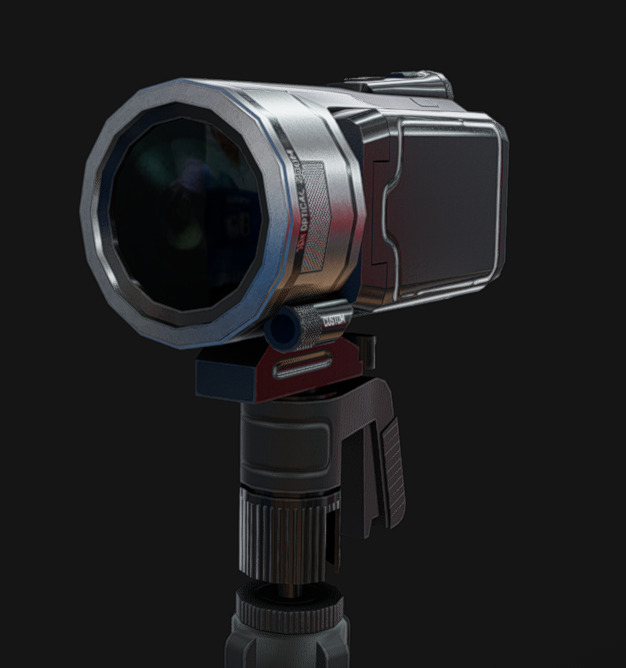 Camcorder Pack 01 Low-poly 3D model_8