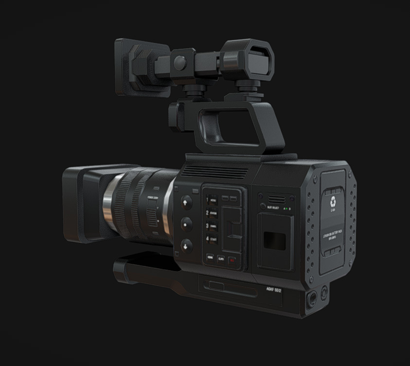 Camcorder Pack 01 Low-poly 3D model_3