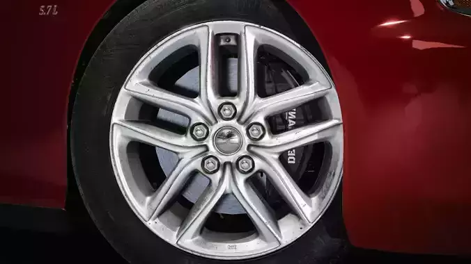 aluminum car wheel 3D model