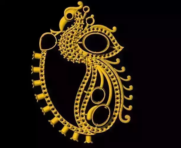 peacock pendant 3dm file