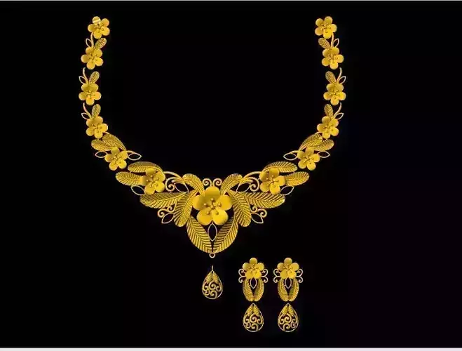 floral necklace 3dm file