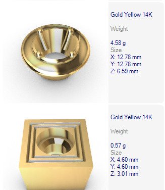 Various Round Heads Findings Earrings nose rings styles 3D print model_60