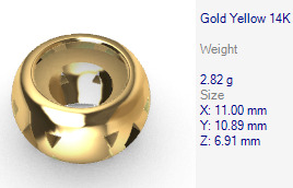 Various Round Heads Findings Earrings nose rings styles 3D print model_58