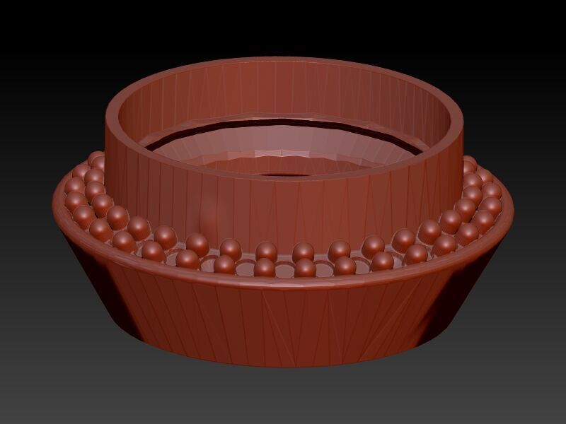 Various Round Heads Findings Earrings nose rings styles 3D print model_40