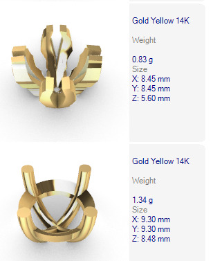 Various Round Heads Findings Earrings nose rings styles 3D print model_52