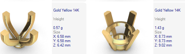 Various Round Heads Findings Earrings nose rings styles 3D print model_47