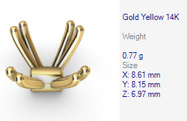 Various Round Heads Findings Earrings nose rings styles 3D print model_43