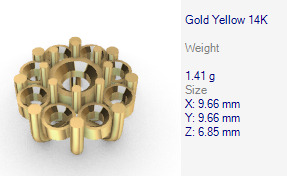 Various Round Heads Findings Earrings nose rings styles 3D print model_15