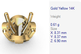 Various Round Heads Findings Earrings nose rings styles 3D print model_31