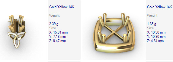 Various Round Heads Findings Earrings nose rings styles 3D print model_55