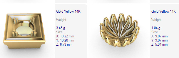 Various Round Heads Findings Earrings nose rings styles 3D print model_50