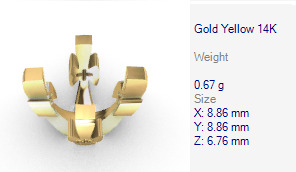 Various Round Heads Findings Earrings nose rings styles 3D print model_54