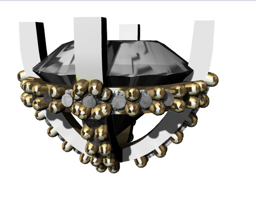 Various Round Heads Findings Earrings nose rings styles 3D print model_1