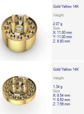 Various Round Heads Findings Earrings nose rings styles 3D print model_51