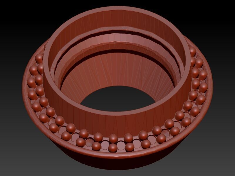 Various Round Heads Findings Earrings nose rings styles 3D print model_5