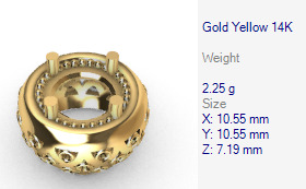 Various Round Heads Findings Earrings nose rings styles 3D print model_36