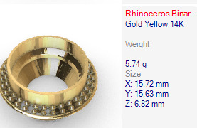 Various Round Heads Findings Earrings nose rings styles 3D print model_46