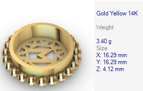 Various Round Heads Findings Earrings nose rings styles 3D print model_57