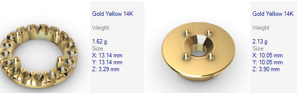 Various Round Heads Findings Earrings nose rings styles 3D print model_42