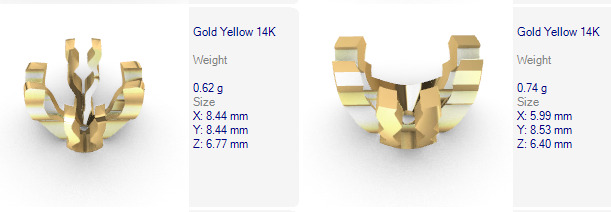 Various Round Heads Findings Earrings nose rings styles 3D print model_53