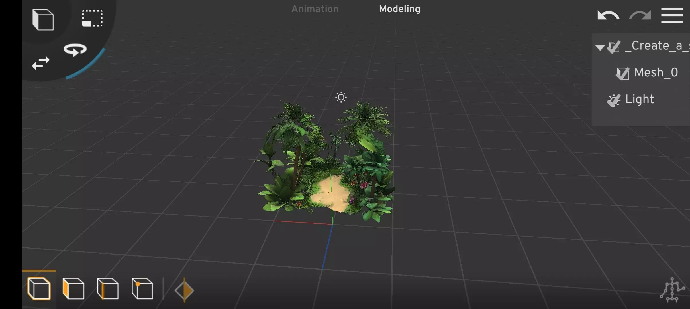 Low poly jungle Texture